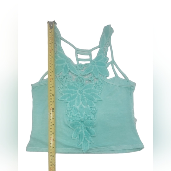 ❤️ KOVER BLUE  GREEN MINT STRAPPY BLOUSE  ONE SIZE. MADE IN COLOMBIA. - Picture 4 of 12